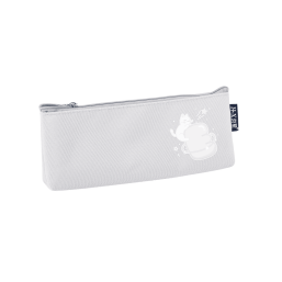 Triangle Cartoon Canvas Pen Bag-Grey
